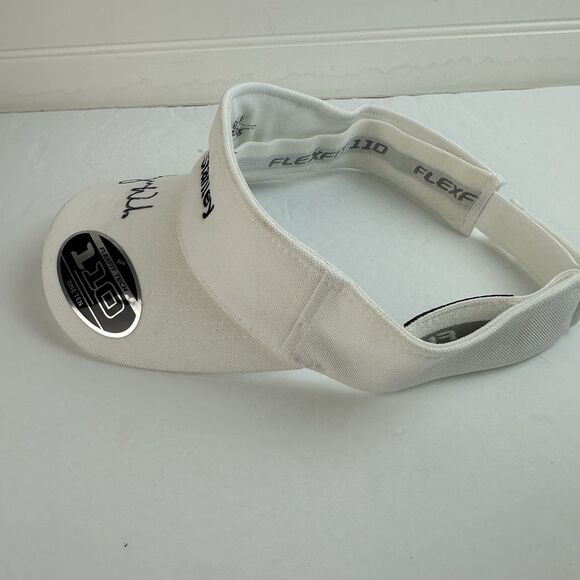 Morgan Stanley Cheyenne Woods Autographed LPGA Golf Visor Hat White Flexfit 110 main image 7